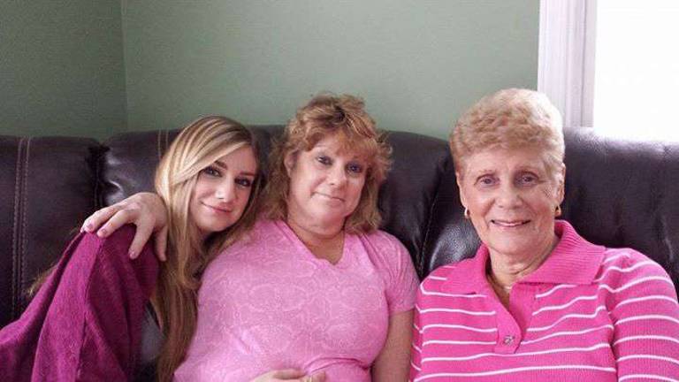 Mother Daughter Look A Like contest Photo submitted by Jenna Gill of Goshen Jenna with her mom Laura and grandmother Rita on Thanksgiving 2014.