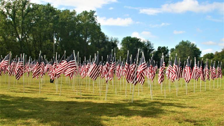 Warwick Valley Rotary Club presents Flags for Heroes display Warwick Valley Rotary Club presents Flags for Heroes display