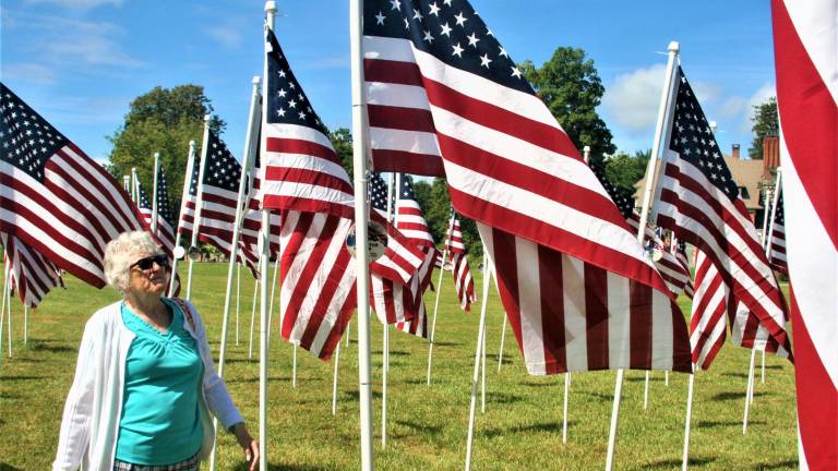 Warwick Valley Rotary Club presents Flags for Heroes display Warwick Valley Rotary Club presents Flags for Heroes display