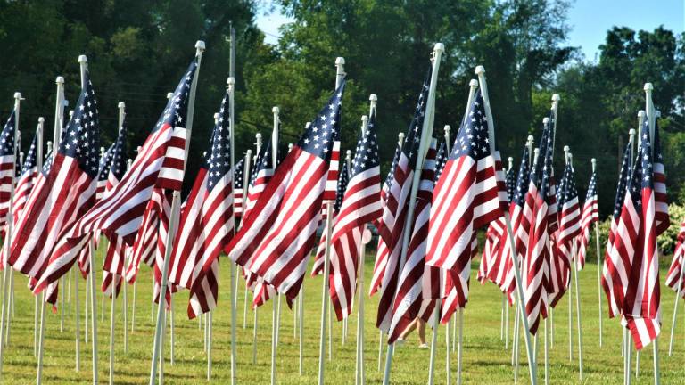 Warwick Valley Rotary Club presents Flags for Heroes display Warwick Valley Rotary Club presents Flags for Heroes display