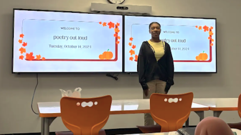 Students use poetry to sharpen public speaking skills Students use poetry to sharpen public speaking skills
