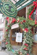 Yesterdays Restaurant continues its Christmas Wreath display tradition.