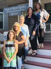 Join six past Queens for a Day at a pre-celebration of Ladies Night Out hosted by Vogel &amp; Moore Insurance, 13 Wheeler Ave. From left, Ann Marie Moore (2016), Joy Hansen (2015), Donna Kaminski (2017), Karen Thomas (2011) and Judy Battista (2015). Terry O'Dell (2012) was not available for the photograph but plans to attend the celebration.