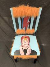 We could be heroes for just one day: David Bowie chair by Grace Hoey.