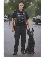 Deputy Brian Burger and K-9 Jett