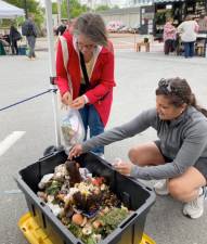 Farmers Market customers making their weekly contribution.