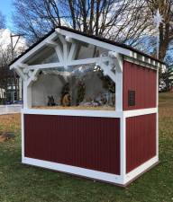 The Christmas Nativity Creche owned by the Village of Warwick and on display in Lewis Park. Photo provided by Doug Krauze.