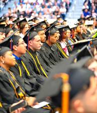 SUNY Orange graduates at the 76th commencement.