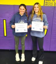 Warwick’s Johanna Bradley (left) and Kat Finnerty (right) were selected to the Section IX All Section Girls Soccer Team for their exceptional play in 2023.