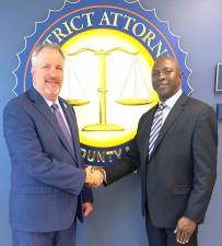DA Hoovler and incoming Chief Investigator Watson.