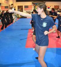 Chosun Taekwondo Academy Grand Master Doug Cook said the teens from the Warwick Junior Police Academy were taught skills in avoidance as well as martial arts techniques aimed at diffusing an unprovoked attack.