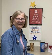 Golden Hill Elementary School nurse Marlene Lysack.