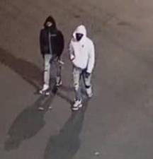 City of Newburgh Police Department shared this photo of two “persons of interest” related to the shooting.