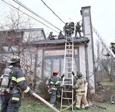 This past Wednesday evening, Nov. 25, the Warwick Fire Department responded to a chimney fire in the Union Corners Road area in the Town of Warwick. Photos provided by the Warwick Fire Department.