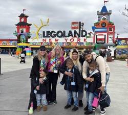 Family attendees and Orange County Department of Health staff at LEGOLAND. Photo provided.