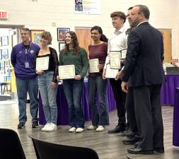National Merit Scholarship Commended and National Merit Scholarship Semifinalist were recognized by the Warwick Valley Central School District during the Nov. 13 board meeting.