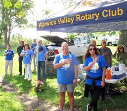 Warwick Valley Rotary Club was one of the sponsors of the event for annual Senior Citizen BBQ. Photo by Ed Bailey.