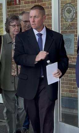 Town of Chester Highway Superintendent John Reilly leaves county court Monday, June 2.