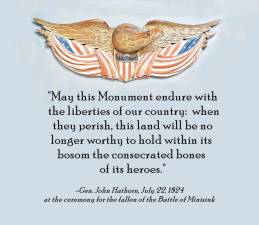 “May this Monument endure the liberties of our country.”