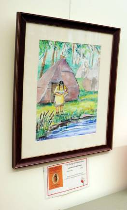 The Song of Hiawatha watercolor by Loraine Sniderman.
