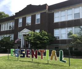 In August the youth and Wickham Works created word art that spelled out the word “essential” and was displayed at the Warwick Community Center for a few weeks to show support to all the essential workers during this time. Photos provided by the Warwick Valley Prevention Coalition.