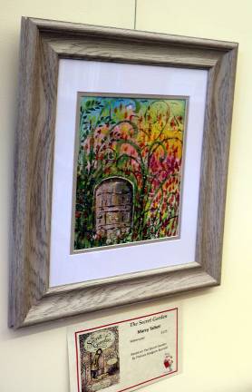 The Secret Garden watercolor by Marcy Talbot.