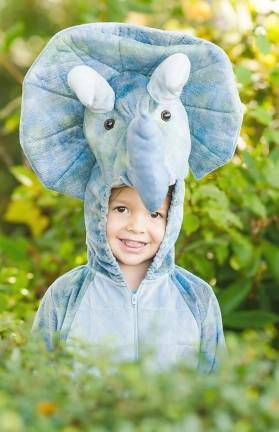Judah dresses up as a triceratops for Halloween. Photo by Jeremy McKnight on Unsplash.