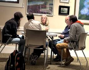 One of We The People’s community discussions at the library regarding the creation of the Warwick Time Exchange.