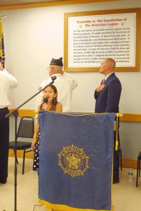 Skylar Clifford, 10 years old, on Veterans Day.