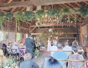 On Sunday, Sept. 14, Jeremy and Patricia Langdale held a 24 year vow renewal celebration complete with food, live music and even bag pipers at the picturesque Springbrook Farms. Photo by Terry Gavin.