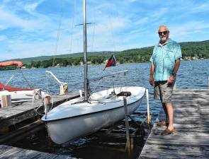 Jack Roe, fleet captain of the Awosting Yacht Squadron. (Photos by Rich Adamonis)