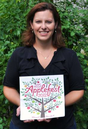 Jessica Annunziato of Greenwood Lake created the design that will appear on Applefest 2012 T-shirts.