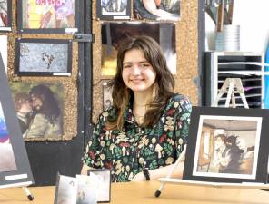 Warwick Valley High School senior Claudia Harris is the Superintendent's Artist of the Week.