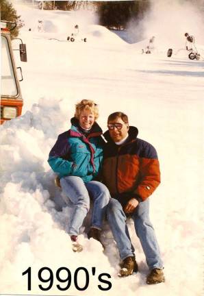 Donald and Gail Sampson at Mount Peter in the 1990s.