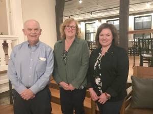 Uplinger Committee Members (L-R) Lion Doug Stage, Lion Vicky Hague and Lion President Christine Adams