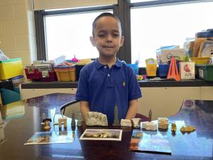 Sanfordville Elementary first-grader Liam Wiley.