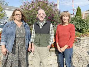 Honored for making Warwick a better place to live are 2022-2023 Citizen of the Year Michael Sweeton and Outstanding Community Service Award honorees Jenna Price, left, and Barbara Katz.