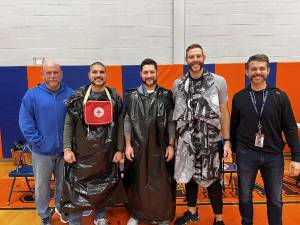 Students were able to choose which beard style each of their teachers could sport.