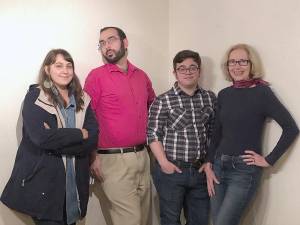 Left to right: Brooke Hamling, Bryan Roessel (MPW founder), Richard Kersting (MPW co-host, emeritus), Wendy Insinger.