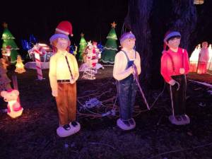 This light-up set of The Three Stooges was reported stolen from the Christmas display at 22 Spanktown Road. Photo provided.