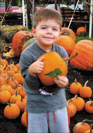A boy and his pumpkin