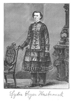 Source: Illustration from Ruttenber and Clark's History of Orange County Bellvale's Lydia Sayer Hasbrouck fought her whole life against the inequality of women. Her dress reform newspaper, &quot;The Sybil,&quot; argued that the road to suffrage began with sensible &quot;bloomer&quot; type clothing that allowed freedom of movement. In many cultures today this is still an issue.