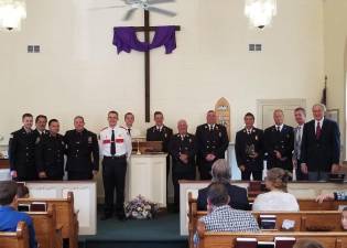 On Sept. 8, the Warwick Fire Department was invited to First Responder Sunday at the Pine Island Bible Church in Pine Island. The Warwick Fire Department cannot thank Pastor John Lashuay and his congregation enough for the hospitality they bestowed upon the department. We thank you for the service and dedication on our 150th anniversary to the day, 2nd Assistant Chief Mike Contaxis wrote in his weekly report. Thank you again for the gifts, food and hospitality.