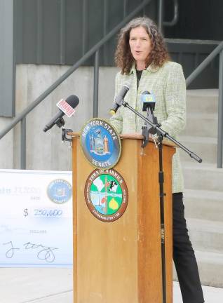 State Senator Jen Metzger, who chairs the Senate Agriculture Committee, announced the release of draft hemp regulations from the New York State Department of Health as required by her legislation passed last year. Photo by Roger Gavan.