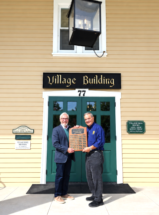 Michael Newhard and event co-chair Stan Martin