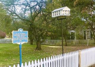 The Village Hall birdhouse has been given as a gift to the community and, with permission from the Warwick Historical Society, is being displayed for all to enjoy. Provided photos.