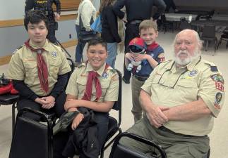 Greenwood Lake Cub and Boy scouts participated in the remembrance ceremony on Veterans Day.
