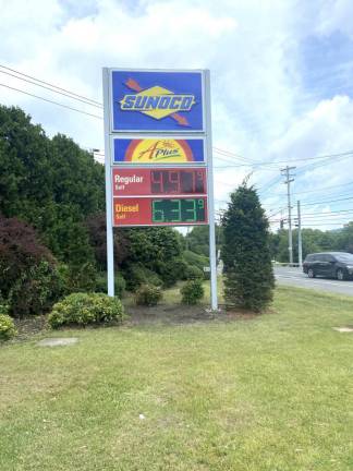 Gas prices as of Monday, June 13 in Monroe, N.Y.