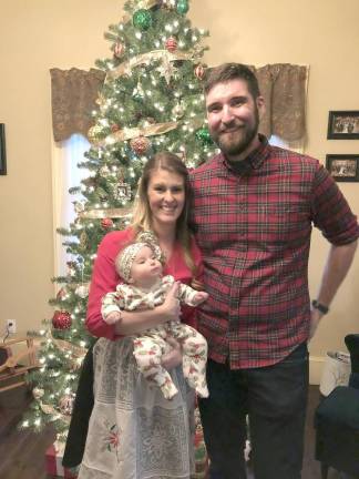 For Marguerite and Michael Reilly, who featured their Murray Avenue home, the house tour was a fun way to celebrate baby Philomena's first Christmas.
