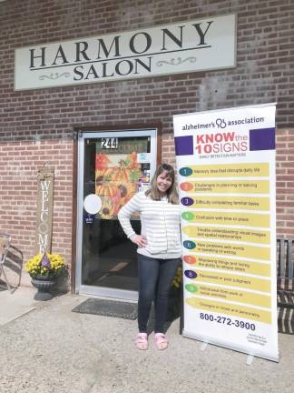 Liz Heil, Harmony Hair Design owner, is hosting an event to educate people about the services the Alzheimer’s Association offers families who live in Orange County.